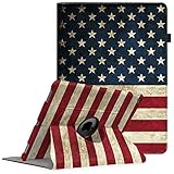 Fintie iPad Pro 12.9 Case - 360 Degree Rotating Stand Case with Smart Protective Cover Auto Sleep/Wake for Apple Pro 12.9 (1st Gen 2015) / iPad Pro 12.9 (2nd Gen 2017), US Flag
