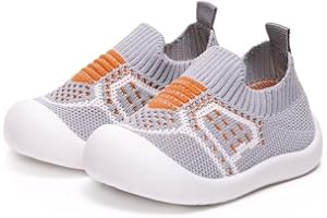 DUBUTO Baby Shoes Boys Girls Breathable Non-Skid Walking Sock Shoes First Walking Shoes With Soft Rubber Sole Infant Toddler Slipper Sneaker