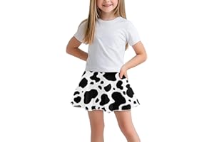 Goronwyfloyd Girls' Sport Skirts 2-in-1 Tennis Running Skorts with Built-in Shorts Quickly Dry and Breathable
