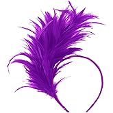 BABEYOND Fascinator Hats for Women Feather Headband Kentucky Headpiece Gatsby Derby Hat for Cocktail Wedding Tea Party