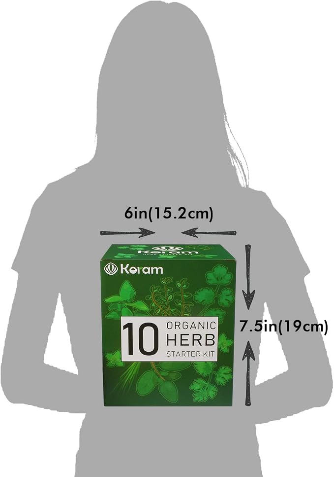 KORAM Kit de jardín de hierbas cultivo Set de iniciación de ...