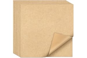 EcoDispose 12 x 12 Inches Grease Proof Deli Paper Precut Sheets for Deli Food, BBQ, Picnic, Party (100 Pcs, Kraft&White Checker)