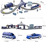 XIAPIA Deluxe 66Pcs Electric Train Set Track Toys for 3 Years Up view 5