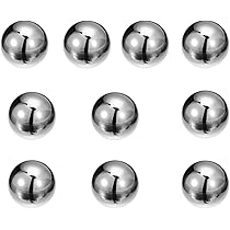 Unique Bargains Precision Balls 5 Mm 0.2" Solid Chrome Steel G10 For Bearing Keychain Wheel 25