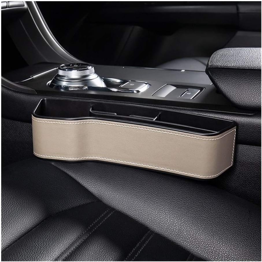 XINGFUQY Car Seat Gap Organizer PU Leather Car Storage
