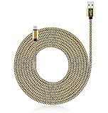 UNISAME™ 10Ft Premium Tangle Free Bold Hybrid Braided [Aluminum] Micro USB Charging Sync Data Cable Charger Cord for Galaxy S7 S6 Edge S4 Note 4 5 Tab, Moto G X, HTC and more Android Devices