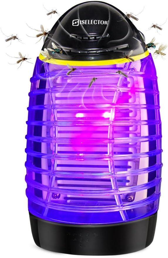ISELECTOR Mosquito Killer Trap Indoor Bug Zapper Electric Insect Killer Fly Pests Killer Lamp