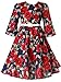 Bonny Billy Girls Classy Vintage Floral Swing Kids Party Dresses