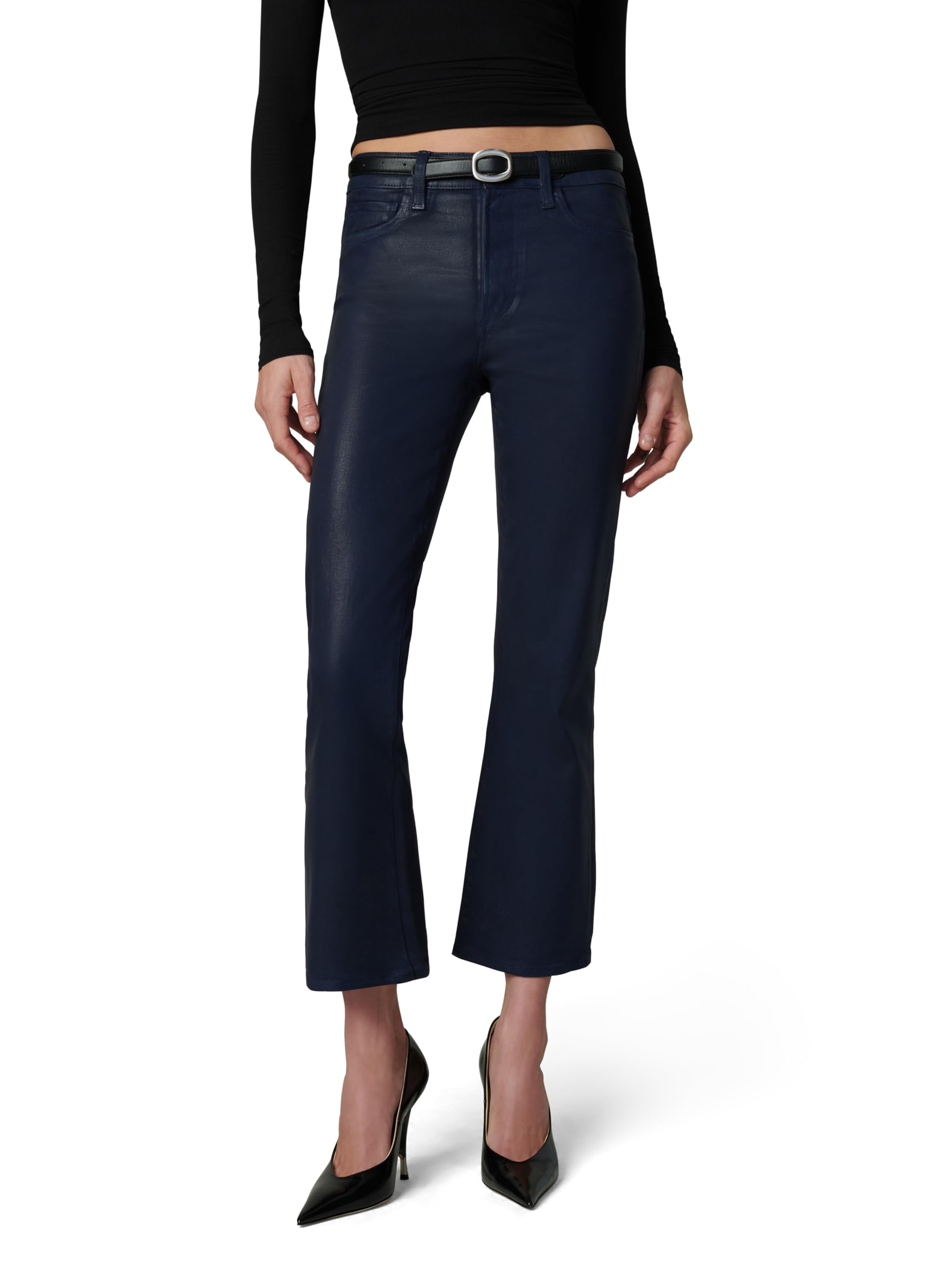 Joe’s Jeans Women’s The Callie High Rise Cropped Bootcut Jean, Navy Coated, 31