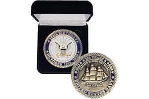 SECRET SQUIRREL CHALLENGE COINS 2025 Navy Challenge Coin Solid Brass for 250th Anniversary - in Velvet Box
