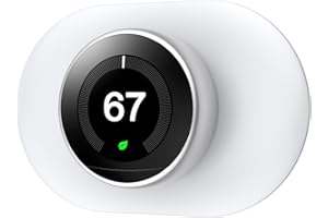 BOUNHOHE Wall Plate Cover Compatible with Google Nest Thermostat 1st/2nd/3rd, Nest Thermostat Trim Kit for Walls to Cover Defects - Easy to Install (Not Compatible with 2020 Nest Thermostat)