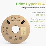 Creality Hyper PLA Filament Black 1KG 3D Printer High Speed Toughness 1.75mm view 9