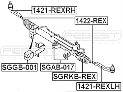 46511080A0 - Grommet Steering Rack Housing For