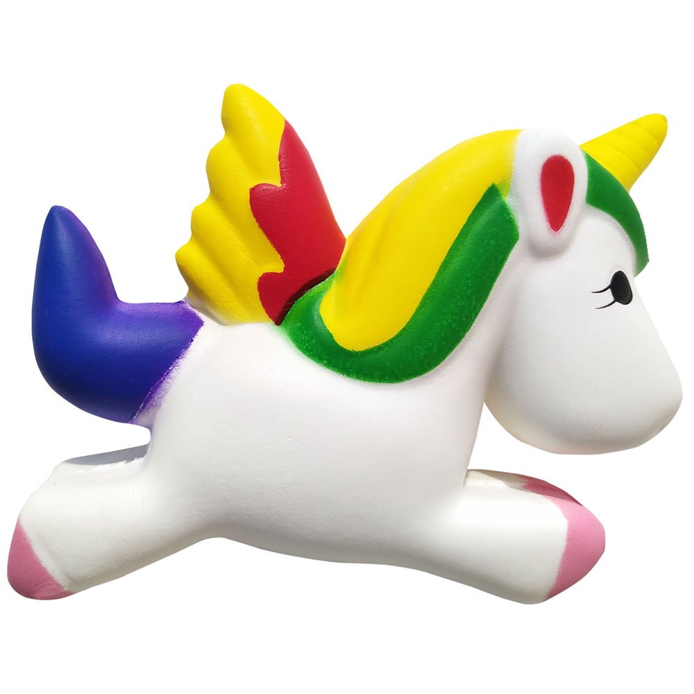 Squishy Unicornio, Ballena Squishy||Squishy Slow Rising||Squishys Kawaii||Antiestres Squishy Juguetes para niños y niña - Regalo de Navidad con el bolso negro del regalo