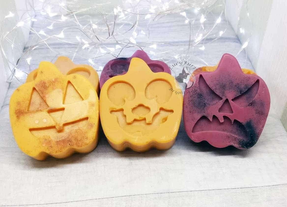 Jack-O'-Lantern Big Soy Candle Melts Choose Pumpkin Spice Fragrance, Dragons Blood or Autumn Leaves