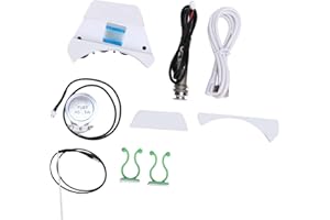 Fafeicy Acoustic Guitar Pickup Built in Anti Feedback Circuit with Rechargeable Battery and Microphone for Guitar Performance