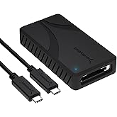 SABRENT USB4 CFexpress Type B Card Reader, 40Gbps (CR-U4XB) | CF Express Type B, Up to 3500MB/s, Aluminum alloy, Detachable USB-C cable, Bus-powered OTG, For cameras, laptops, cages