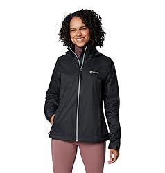 Columbia Womens Switchback IV Rain Jacket, Black, 1X