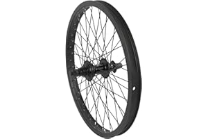 cubsala BMX Wheel 20 x 1.75 48H, Front and Rear Wheel with Single Speed Freewheel and Aluminium Rim, Black