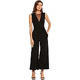 Maggy London womens Illusion Jumpsuit Occasion Event Party Guest of Wedding