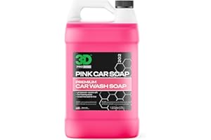 ( 3.8l) - 3D Pink Car Soap Car Wash & Cleaner Made in USA All Natural No Harmful Chemicals (Gallon)