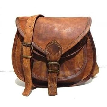 Pranjals House Brown Genuine Leather Sling Bag For Girls and Women