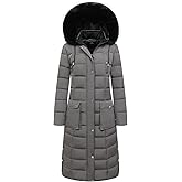 MOERDENG Women's Waterproof Long Winter Coat Thickened Down Alternative Jacket Warm Puffer Jacket Parka