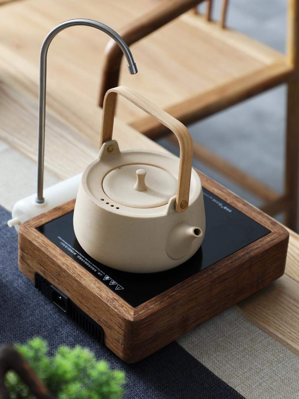 natural wooden tea set