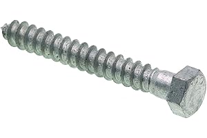 Prime-Line 9056313 Hex Lag Screws, 3/8 in. X 3 in., A307 Grade A Hot Dip Galvanized Steel, 25-Pack