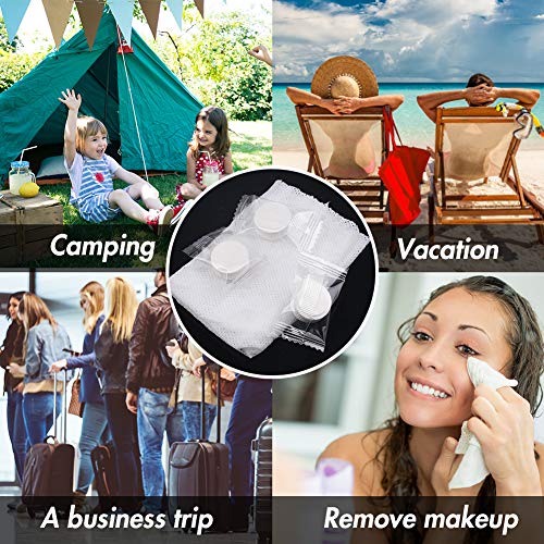 BigOtters 100 PCS Compressed Towel, 7.8 x 8.7 inches Hand Towels Tablet Towel Cotton Coin Tissue for Travel Camping Home Bathroom Beauty Salon Outdoor Sports Businesstrip