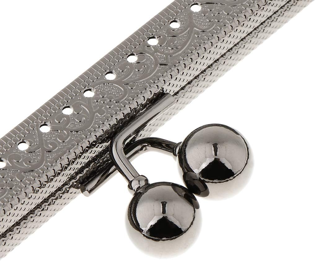 Telaio In Metallo Chiusura Di Portafoglio In Rilievo Con Maniglia Accessorida Fare Borsa Da Sera Fai Da Te Argento Casa E Cucina Hobby Creativi