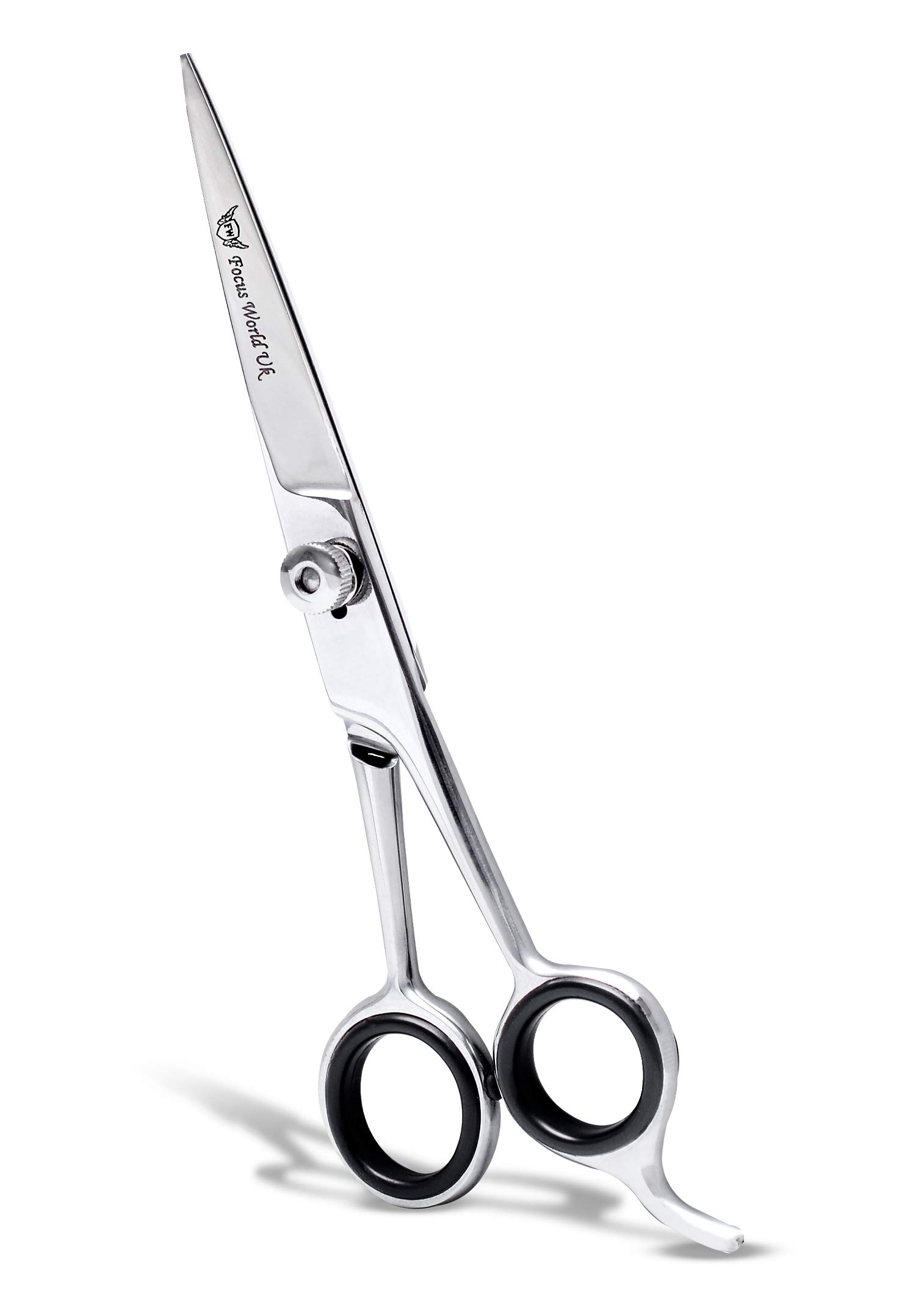 Focus World Uk Hairdressing Scissors 6.5 Inch Hairdressers Barber Hair Scissors for Professional Hairdressing of Adults, Men & Women, Stainless Steel