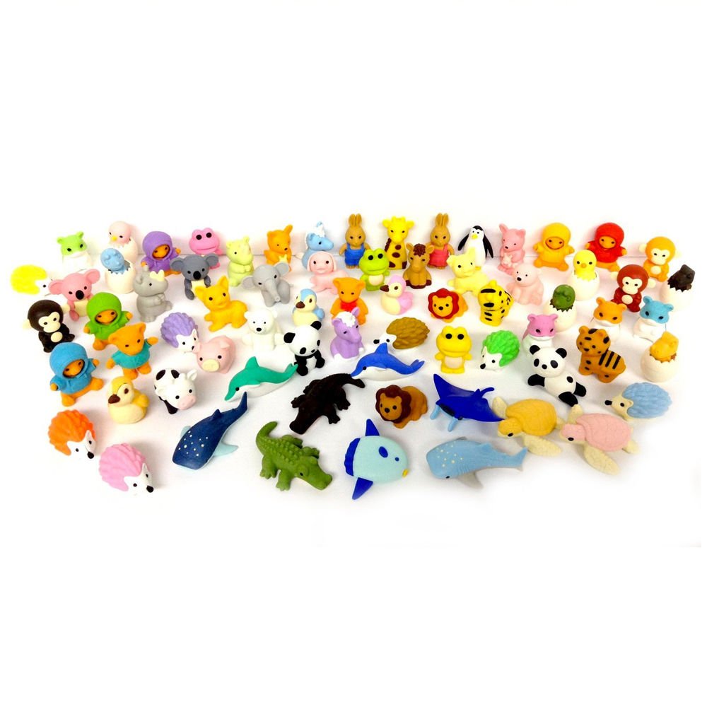 Iwako Erasers Animal Overstock (Pack of 20) Amazon.in Home & Kitchen