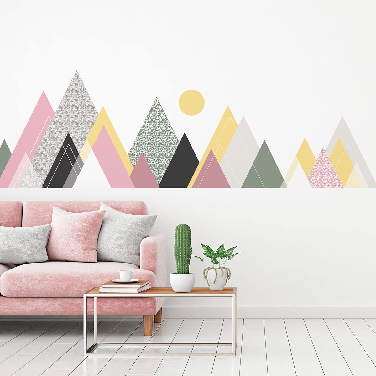 Ambiance-sticker Wall Sticker, Polyvinyl Chloride, Vogia, H70 x L115 cm