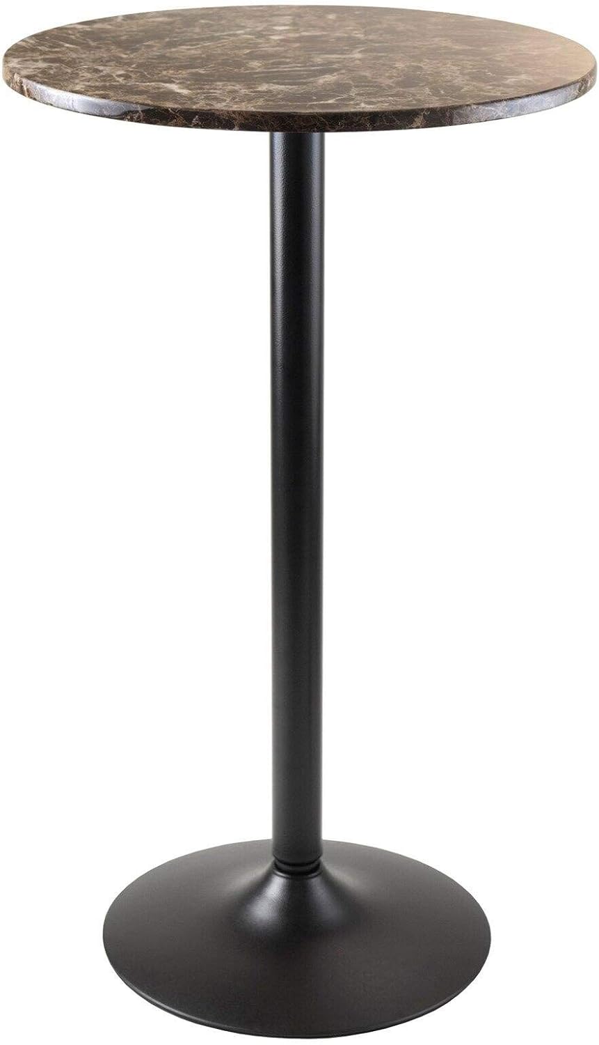 Winsome Cora Dining, Black/Faux Marble