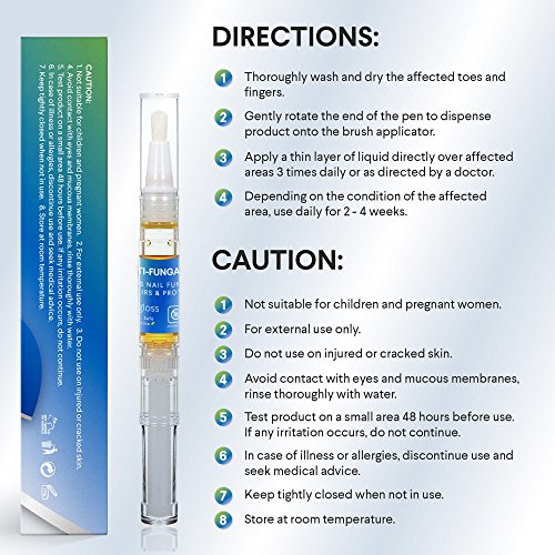 Fungus Stop, Anti-Fungal Nail Pen - Kill Fungus, Remove Discoloration, Prevent Future Infection, Repair Brittle Fingernails and Toenails 2 Pcs