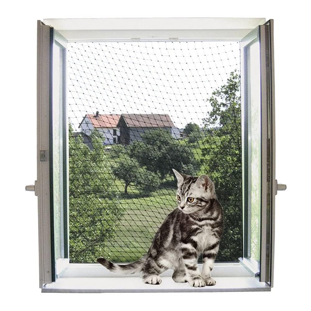 Kerbl Transparent Cat Safety Net, 6 x 3 m
