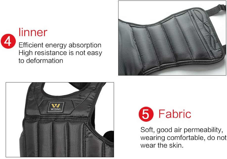 Wesing Martial Arts Muay Thai Boxing Chest Protector MMA Sanda Chest Guard : Sports & Outdoors
