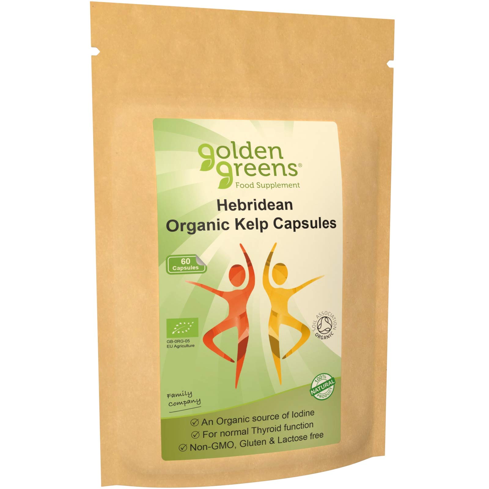 Golden Greens Organic Hebridean Kelp Capsules 60 x 500mg