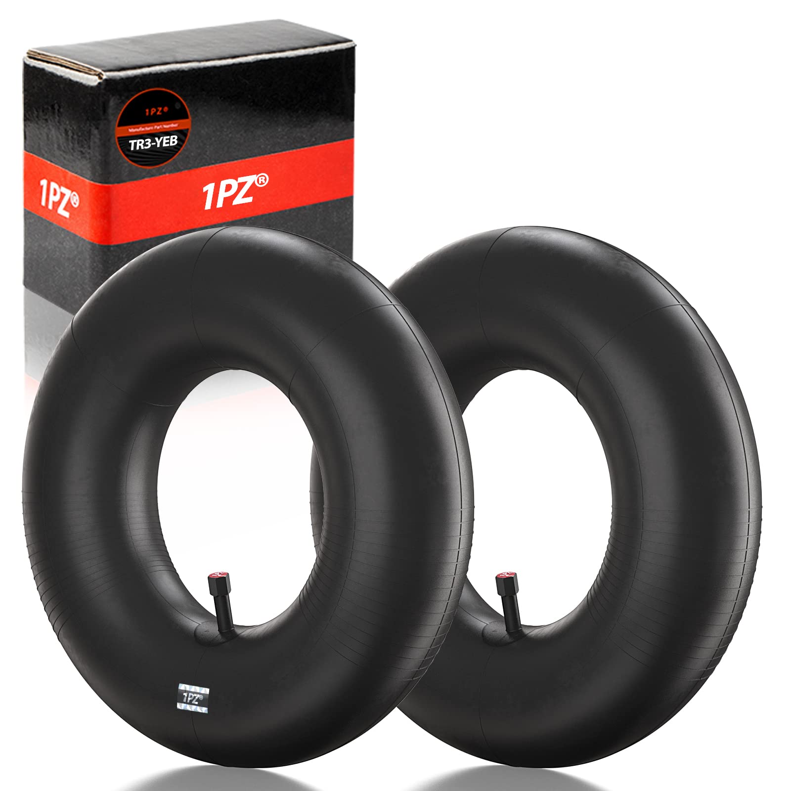 1PZ UK8-T15 2 Pack of 15 x 6.00-6 Inner Tube with TR-13 Valve Stem Replacement for Tractor Lawn Mower Wheelbarrows ATV Riding Mower Go Kart Golf Carts