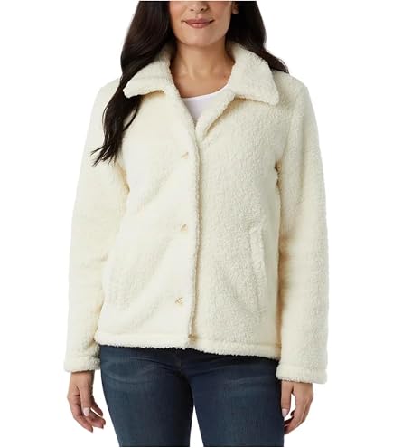 Amazon.com: 32 Degrees Women's Plush Faux Fur Full Zip Jacket