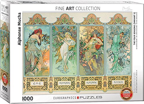 EuroGraphics Four Seasons by Alphonse Maria Mucha (1000 Piece) Puzzle