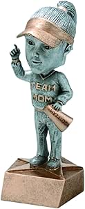 Decade Awards Team Mom Bobblehead Trophy - Booster Award, Female - 6 Inch Tall - Engraved Plate on Request