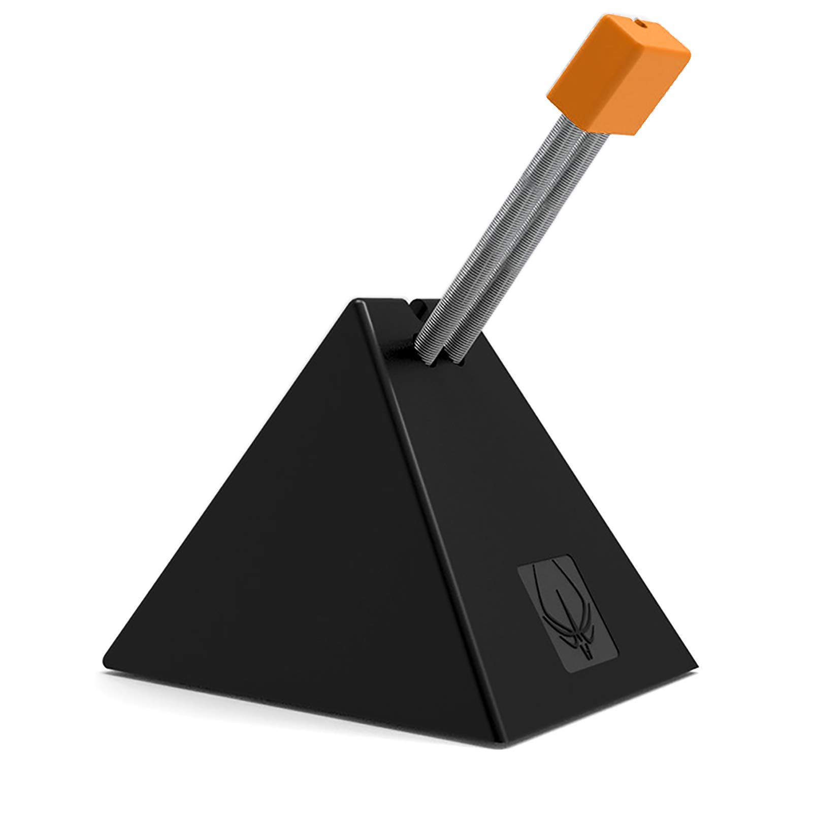 Hotline Games Gaming Mouse Bungee - Cord Clip Cable Management System for All Mice, Fixer Holder for Esports FPS Game, PC Mouse Cable Stand (3.0 Black-Orange)