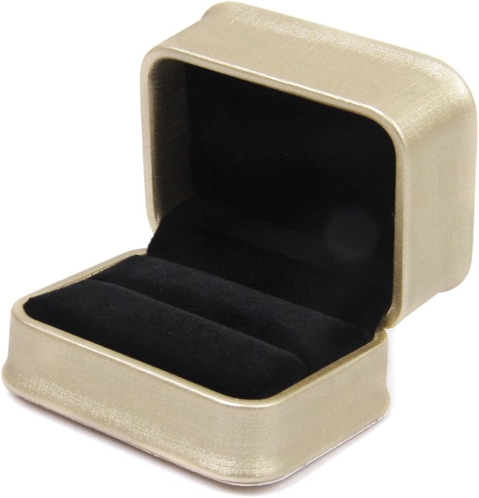 Lujo Pareja Anillo titular Almacenamiento Caso Caja de regalo Golden: Amazon.es: Joyería