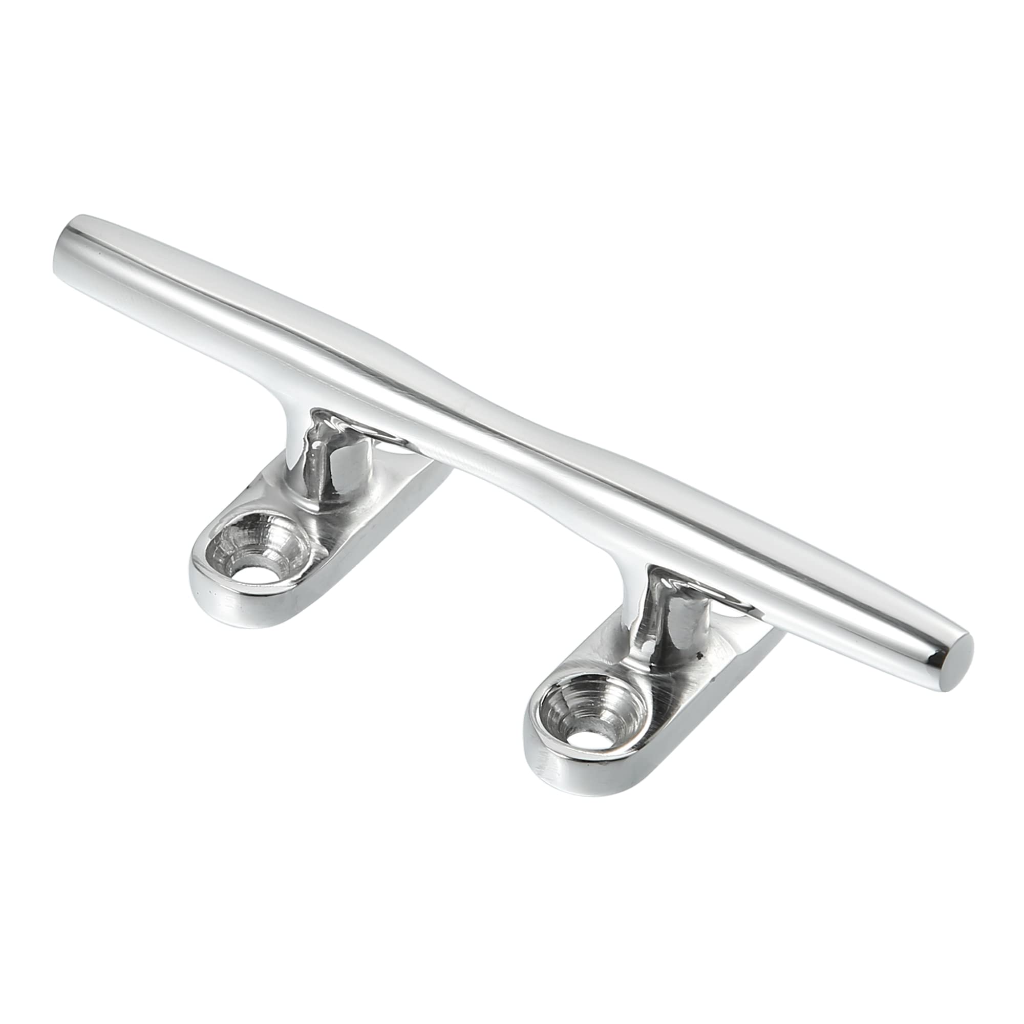 X AUTOHAUX 4 Inch Stainless Steel Flagpole Cleat Hook Boat Deck Rope Cleats