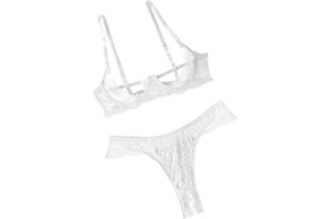 Avidlove Sexy Lingerie Set for Women Lace Bra and Panty Sets Underwire Push Up Lace Lingerie Set