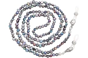 KAI Top Mask Lanyard Chain Face Mask Holder Chain Freshwater Pearl Eyeglasses Chain Sunglasses Chain for Women Girls Men