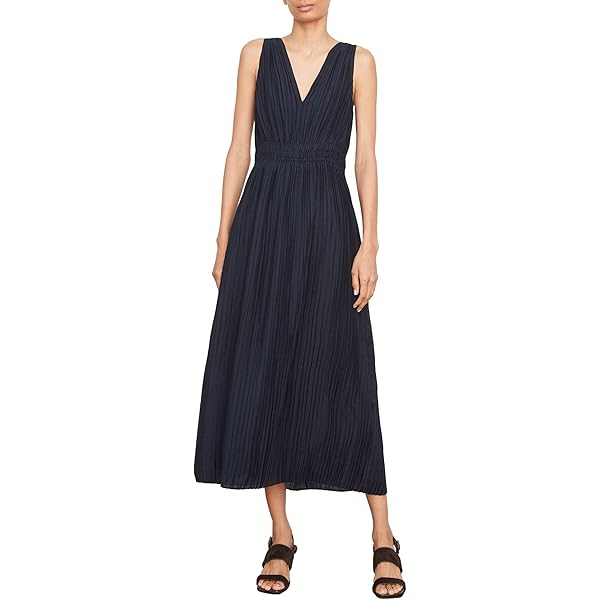 Vince Womens V-Neck Maxi Slip Dress, Jade Lake, XX-Small at Amazon Women's  Clothing store