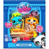 Bandai Littlest Pet Shop Petfluencer Sunset Pals Petfluencer Set Contains 2 LPS Mini Pet Toys 4 Accessories 1 Backdrop 1 Collector Card and 1 Virtual Code Collectable Toys for Girls and Boys
